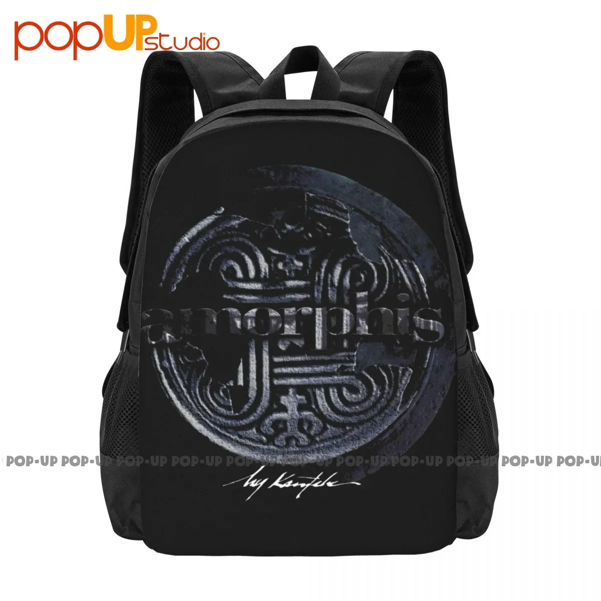 

Amorphis Finnish Heavy Metal Band My Kantele Backpack Large Capacity Cute Art Print Gymnast Bag School Sport Bag