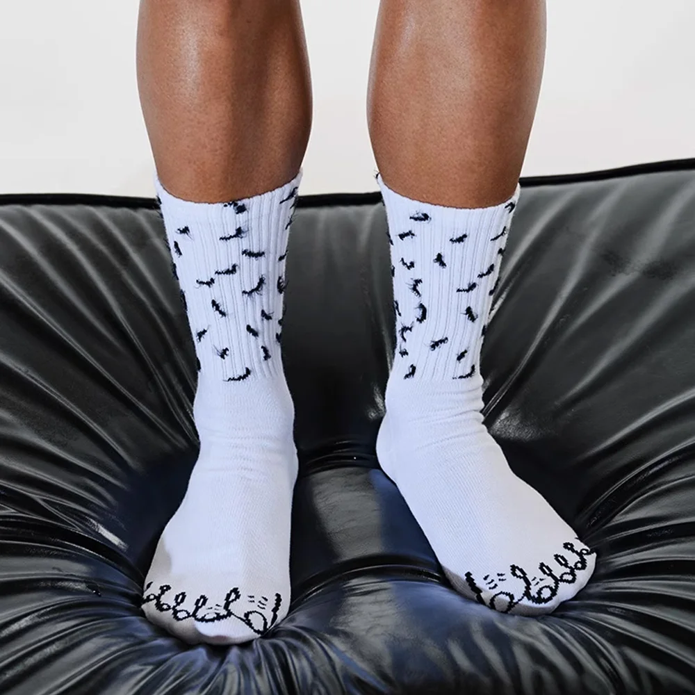 Socks Control Original Design Fun Fun Leg Hair Sports Socks in Tall Casual Fitness Cotton Socks