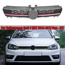 For Volkswagen Golf 7 MK7 Non-GTI 2014-2017 Car Front Bumper Grille Honeycomb Grilles GTI Style Racing Grill Body Kit