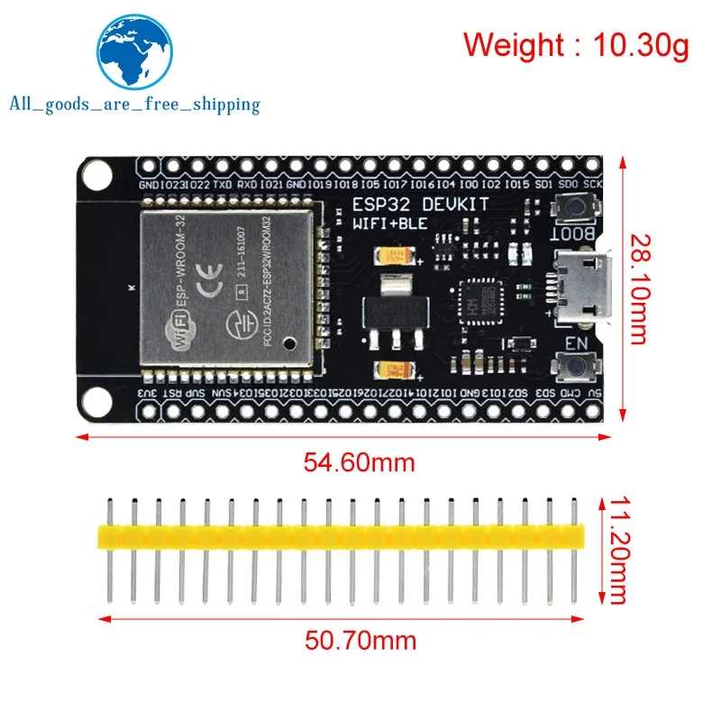 MH-ET LIVE ESP32 Development Board WiFi+Bluetooth Ultra-Low Power Consumption Dual Core ESP-32 ESP-32S CH9102 For Arduino