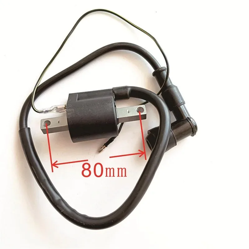 

80mm Motorcycle Ignition Coil Assembly with Spark Plug Cap High Voltage Spark Coil Fit Yamaha YZ125 YZ 125 1986-2016 Parts