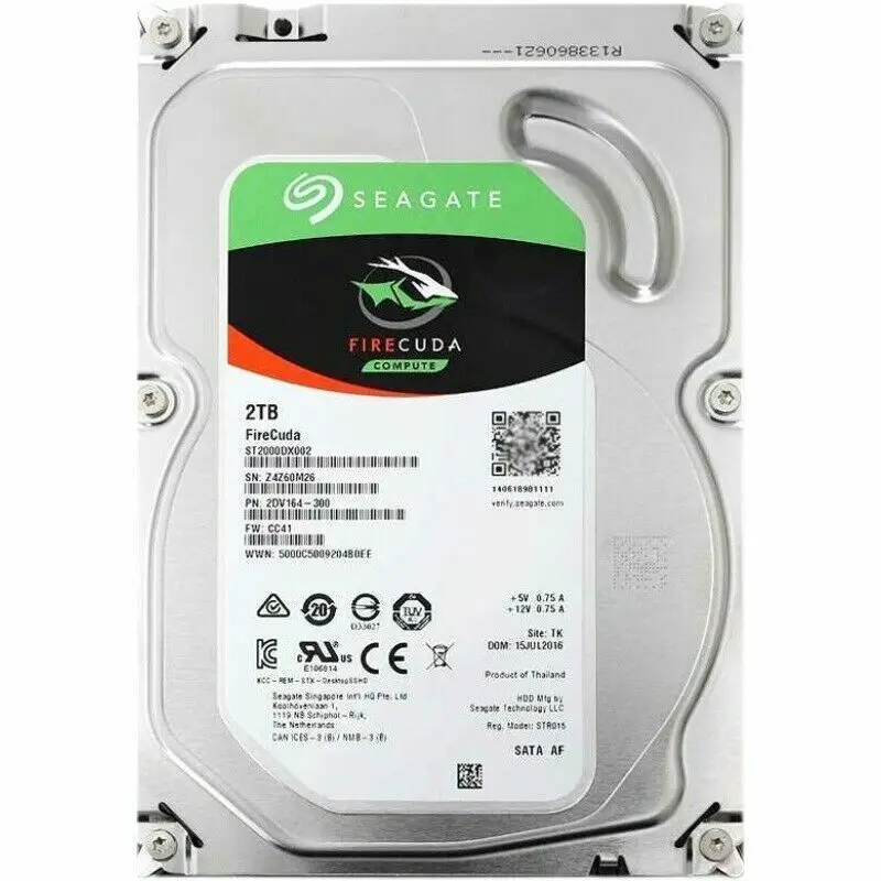 

New Seagate 2TB SATA 3.5" 64MB+8G 7200RPM For Internal SSHD For Desktop SSHD For ST2000DX002