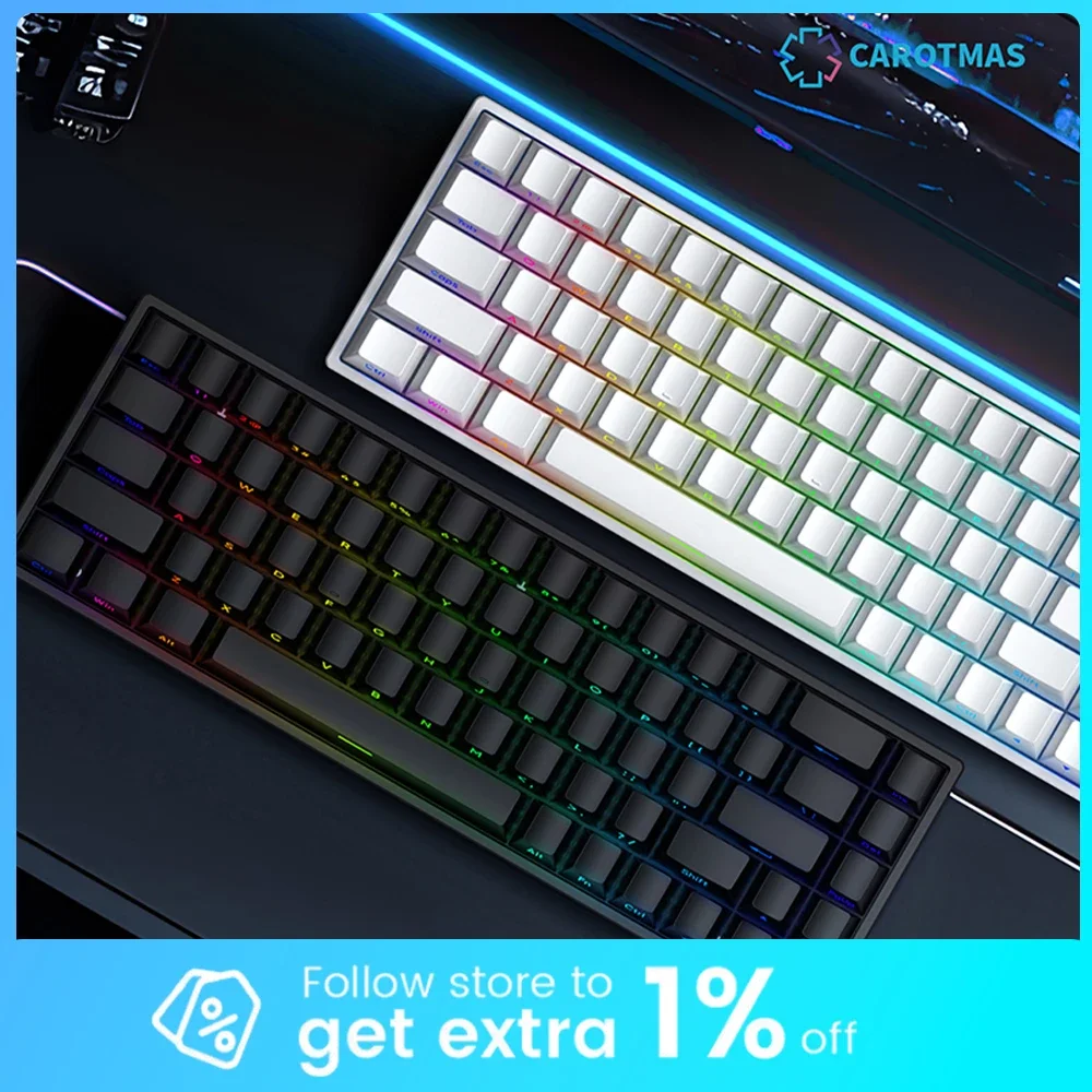 IROK Carotmas Mercury68 Magnetic Switch Keyboard Wired 8000Hz RT0.004mm Mechanical Keyboard Low Delay Gaming Keyboard Gamer