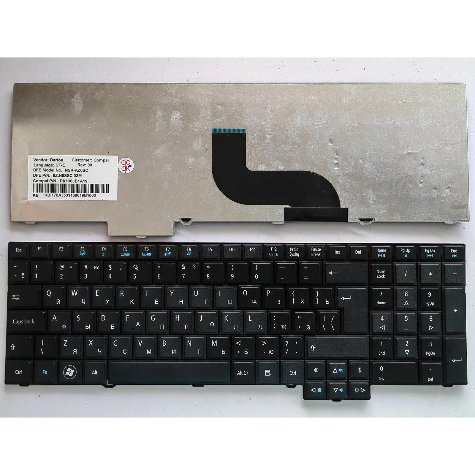 

Клавиатура для ноутбуков Acer 5760 TM5760 5760G 5760Z 5760ZG TM6595 6595 (русская раскладка)