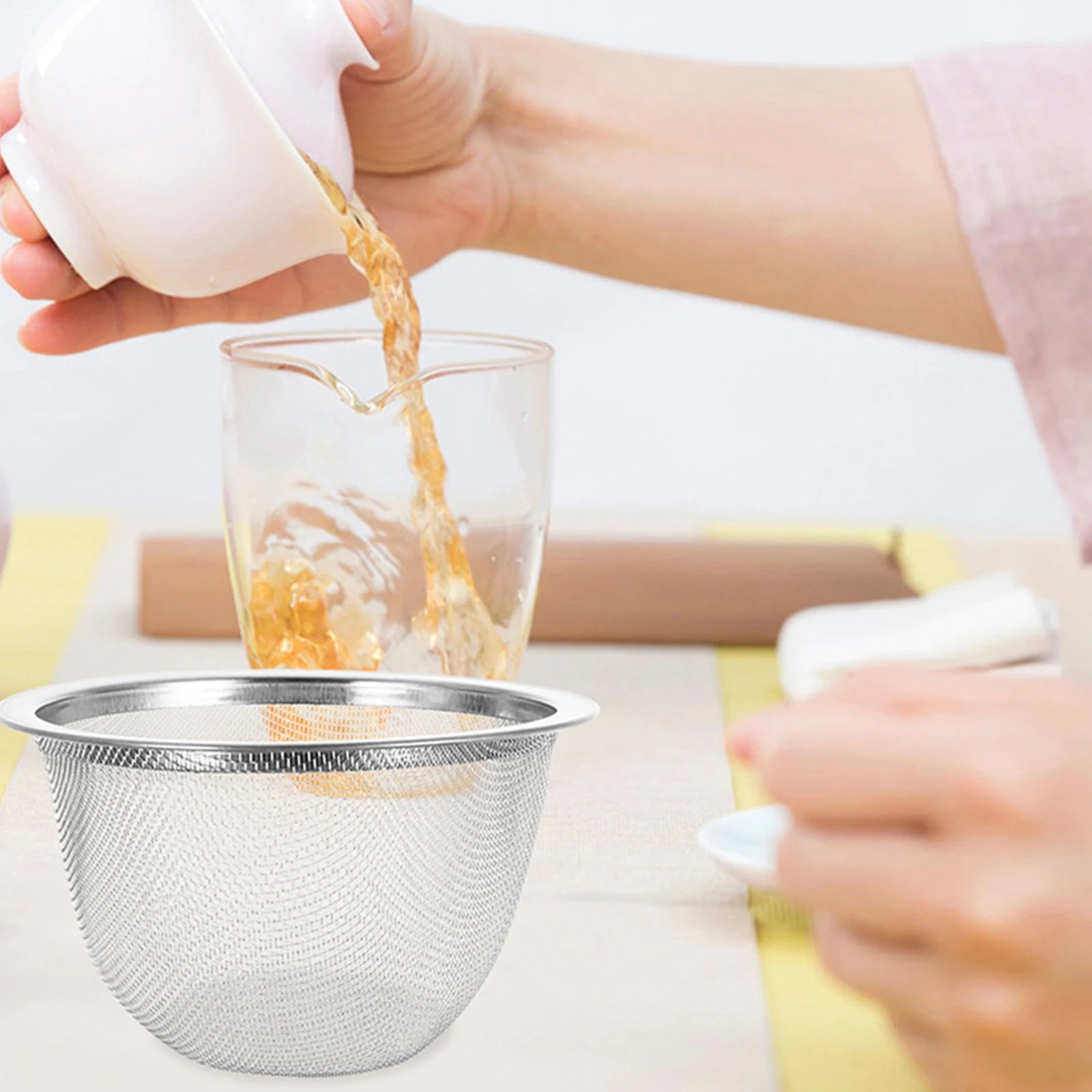 

10pcs Stainless Infuser Loose Leaf Mesh Infuser For Teapot Steeper Insert Tea Holder Basket Loose Tea Steeper 2.75\