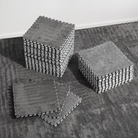 1-12pcs Plush Puzzle Foam Floor Mat EVA Foam Interlocking Rug Fluffy Soft Child Carpet Fashion Anti Slip Bedroom Floor Pat