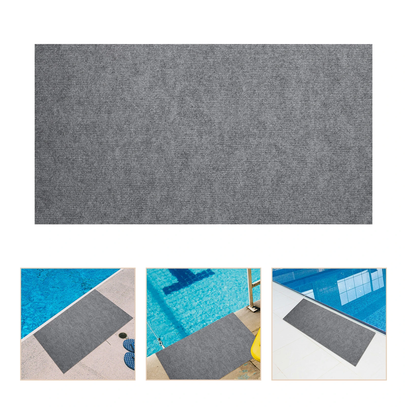 

Self-Adhesive Pathway Mat Nonslip Water-Absorbent Walkway Pad For Above-Ground Swimming Pools Durable Pool Ground Walkway Pool