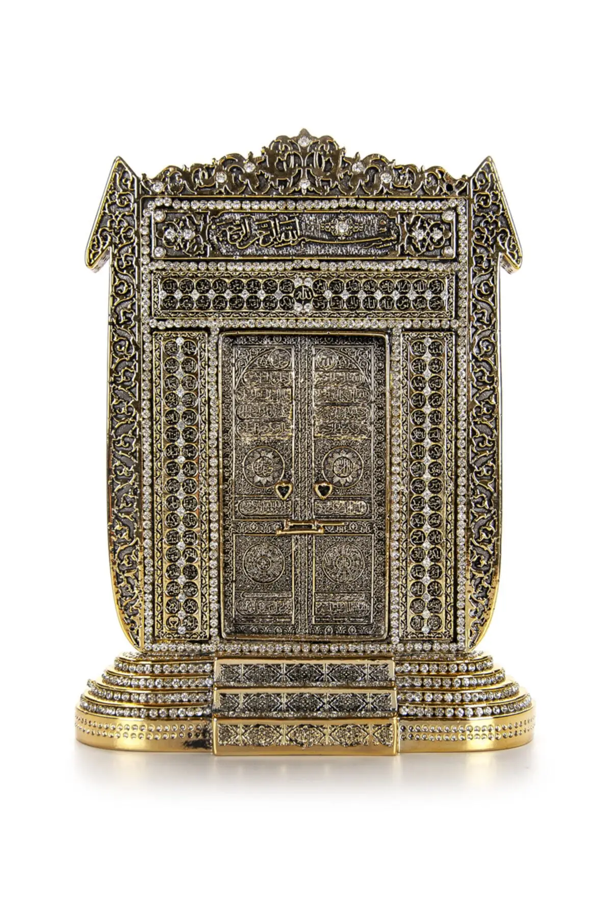 

DOLBOVI Elif Kabe gate crystal stone decorated religious gift trinket Gold color