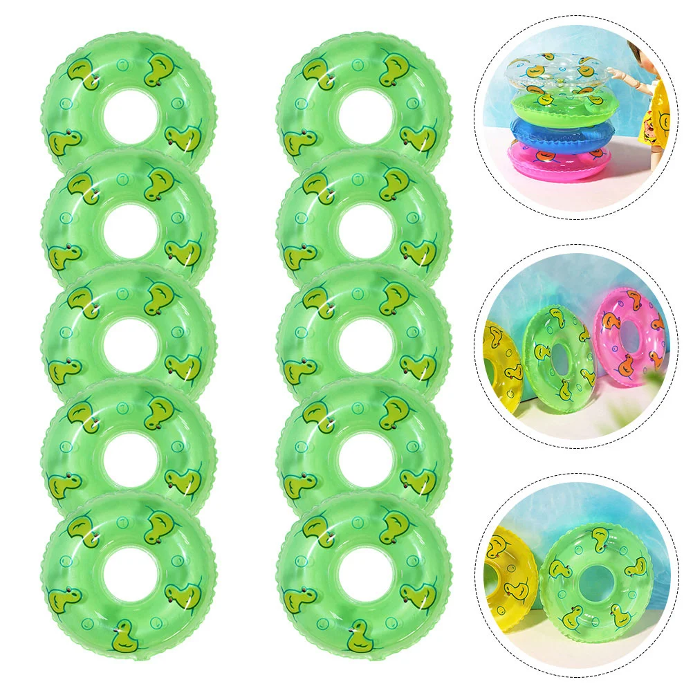 

5/10/15/20pcs Dollhouse Miniature Swimming Ring Mini Cute Summer Bathing Float Lifebelt Doll House Scenes Decor Accessories