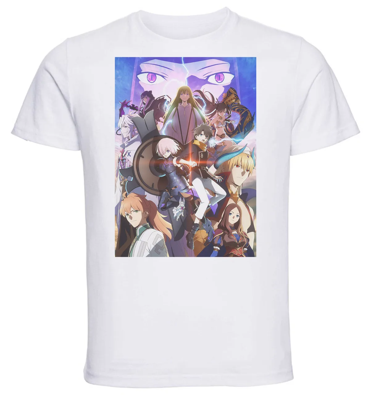 T-Shirt Unisex White Fate Grand Order Absolute Demonic Front Babylonia