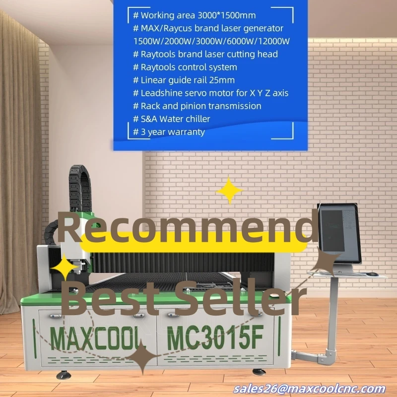 

Fiber Laser Cutting Machine for Metal 1530 1500W 2000W 3000W 6000W 12000W Option Single Platform Fiber Laser Cutting Machine