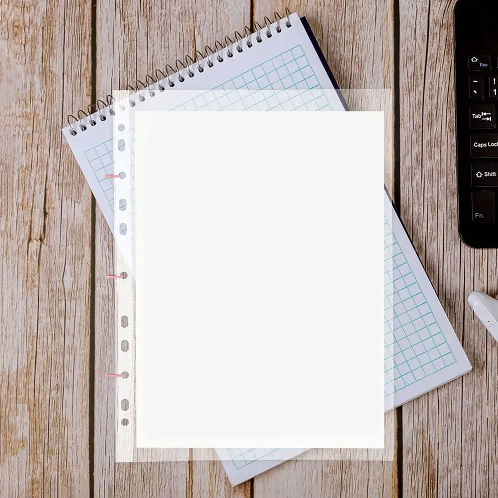 

100 шт. прозрачных защитных пакетов для документов, фотографий, рецептов, сертификатов, для папок на 11 колец, для офиса