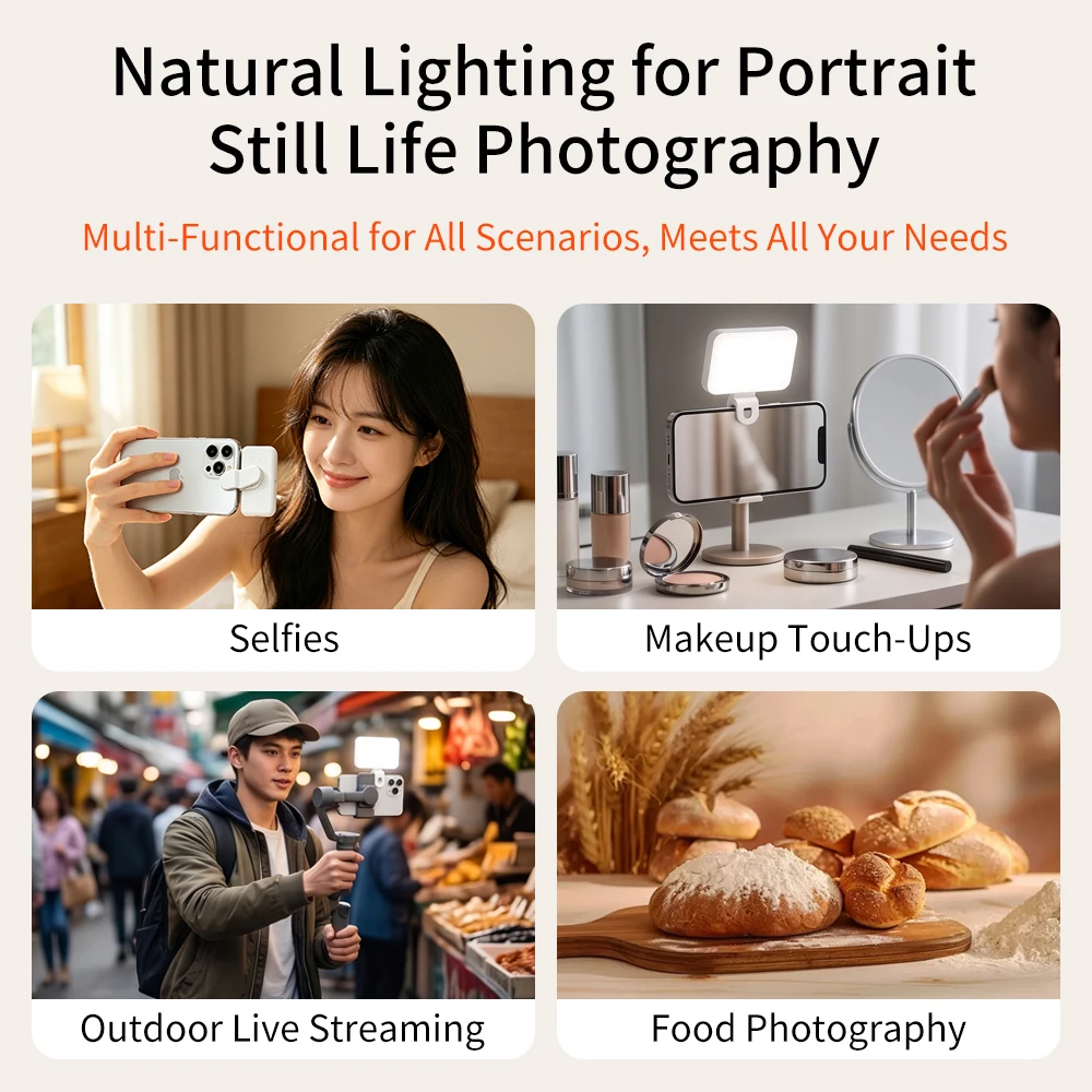LED Phone Fill Light Lamp Port - Photography Lighting Online ulasan dan harga