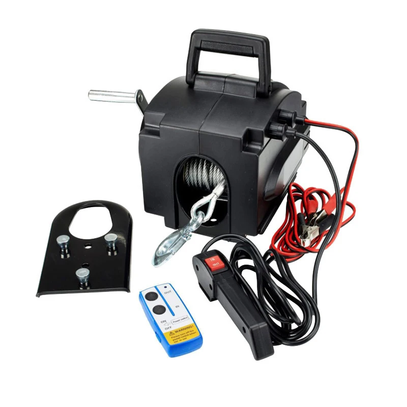 

Chinese Manufacturer Hot Sell Mini Portable Marine Boat 3500lb Car 4x4 Other Wire Rope Electric Winches 12v