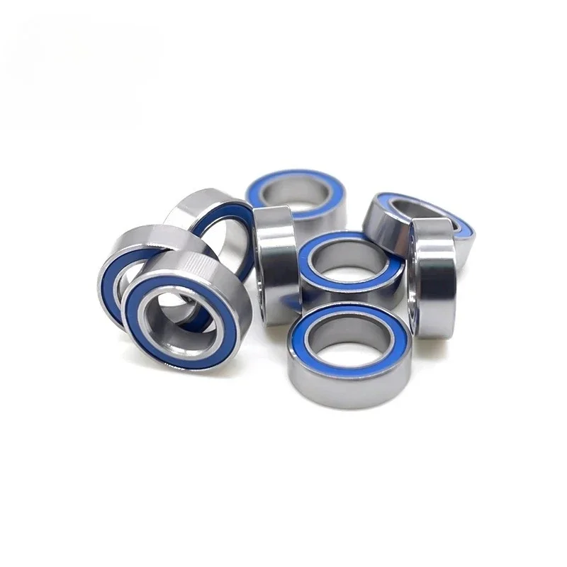 High Durability R168 2RS Bearing 6.35x9.525x3.175mm（10PCS）Blue Rubber Sealed Chrome Steel for Precision Transmission Equipment