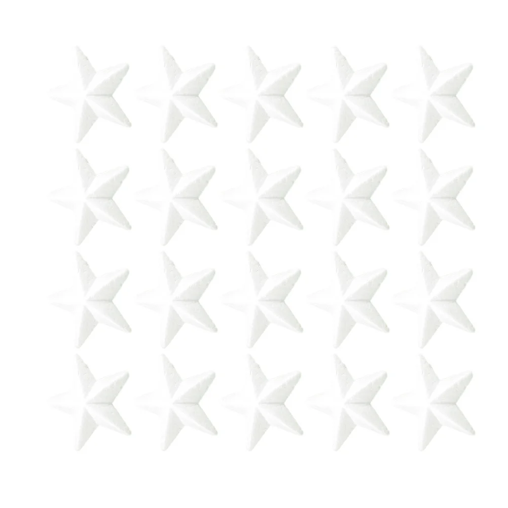 

20pcs 8.5Cm Foam Ball Craft Materials White Pentagram Star Hanging Decorations For Diy Crafts Wedding Party Home Bar Hotel
