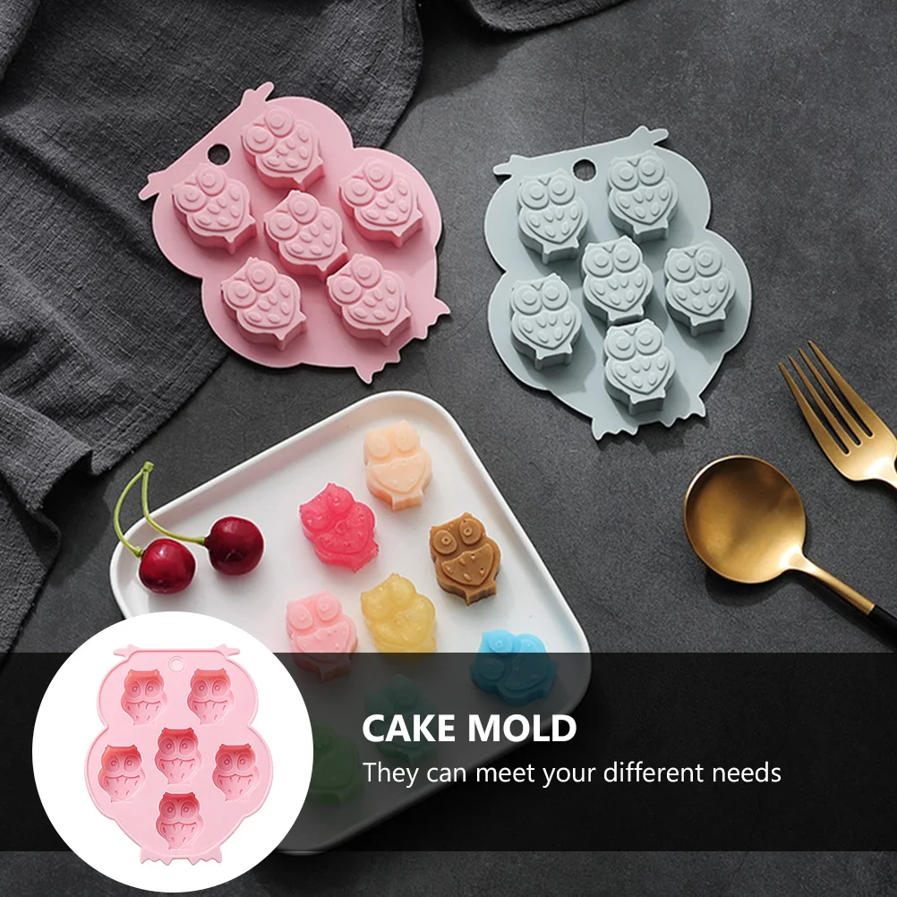 

2Pcs Owl Shaped Silicone Cake Mold Chocolate Ice Cream Mould Baking Tray Reusable Easy Demould Kitchen DIY Tool