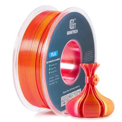 Geeetech Dual Colors BiColor Silk PLA Filament , 3D Filament 1,75 mm 1KG Spool Wire  (+/-0.03mm) Vacuum packaging