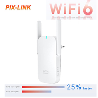 Pix-link WiFi6 AX3000 Repeater Extender Signal Booster Dual Band 2.4G/5GHz Wi-Fi Signal Amplifier Long Range Network Easy Set