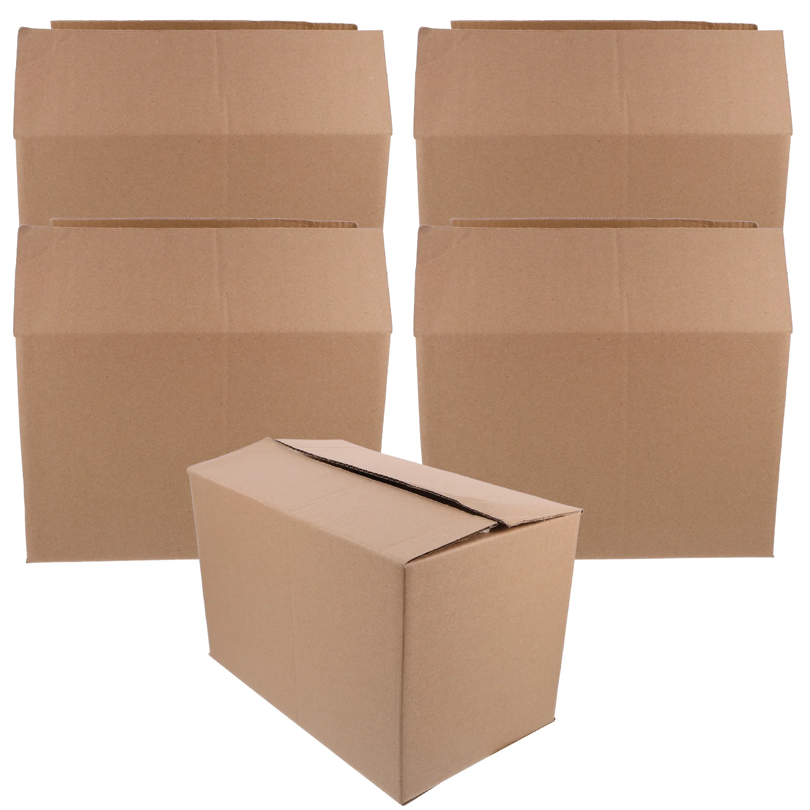 5Pcs Express Box Moving Boxes Paper Corrugated Board Package Storage Cartons Craft Heavy Duty Shipping Packing Boxes