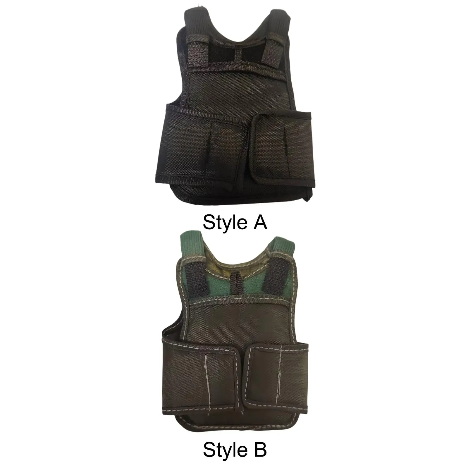 1/6 Scale Vest Model Handmade Doll Vest Model Doll Costume Mini Vest for 12'' Male Action Figures Accessory Body Dress up