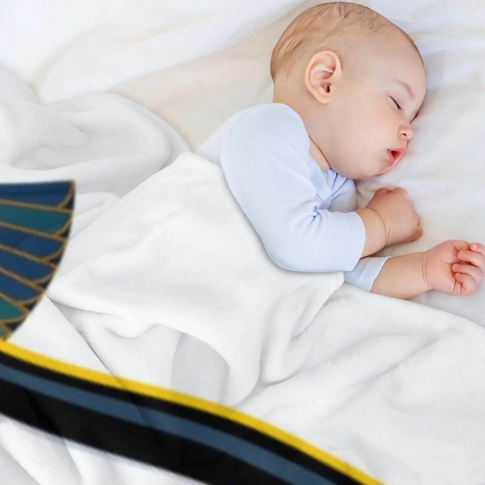 مصر القديمة رمي بطانية الزخرفية لينة سرير فروي ريتروس البطانيات