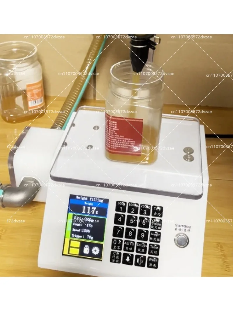 Honey Filling Machine 10kg Automatic Liquid Filler with Gear Pump for Commercial Food Processing