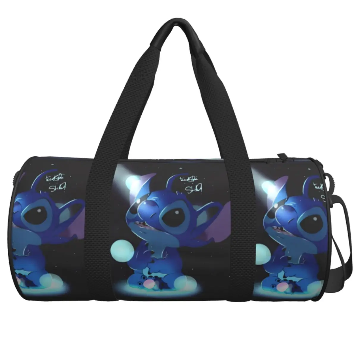

Gym Bag Stitch Cartoon Sports Bag Large Capacity Ctue Couple Oxford Design Handbag Funny Travel Fitness Bag