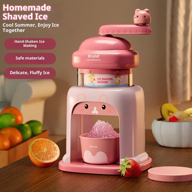 ice-shaver-household-small-hand-cranked-smoothie-cotton-ice-manual-ice-crusher-children's-hail-ice-machine-toys-are-not-plugged