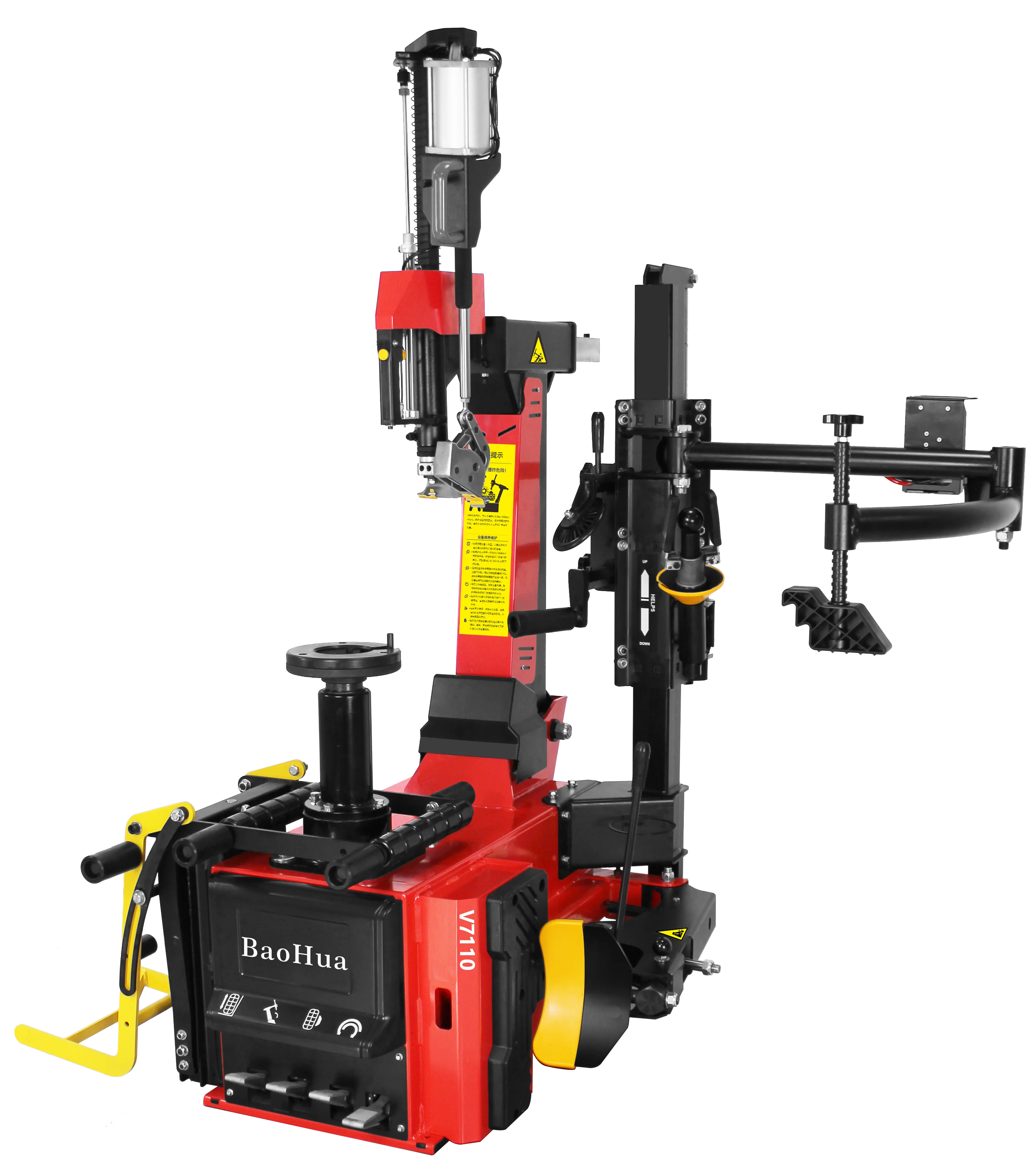 Baohua Pneumatic Car Tire Changer Machine Automatic No-Disk Tile-Back Arm Design Essential Equipment For 220V Workshop Car