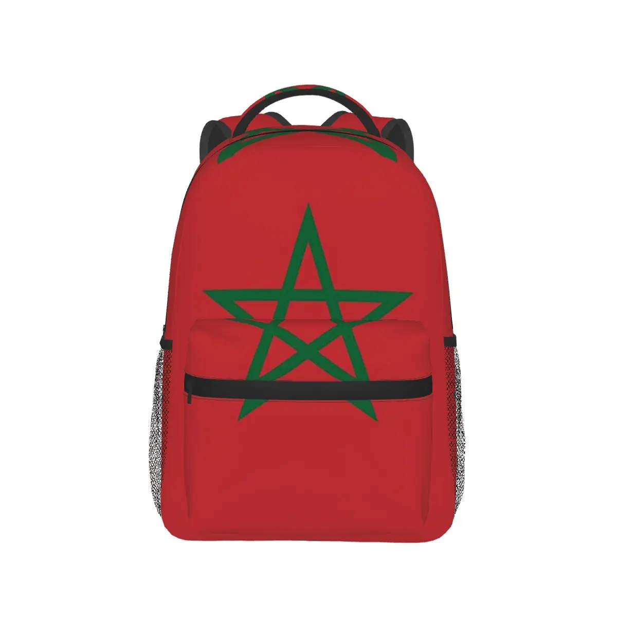 

Moroccan Passport Kingdom Of Morocco Backpack Hot Sale Daypack Large Capacity Kids BookBag School Bag Shoulder Bag for Men Women