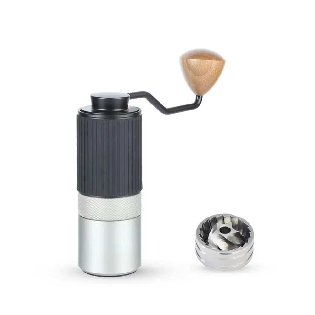 L74A Manual Coffee Grinder Stainless Steel CNC Cutting Handmade Coffee Bean Burr Grinders Mill Kitchen Coffee Milling Machine