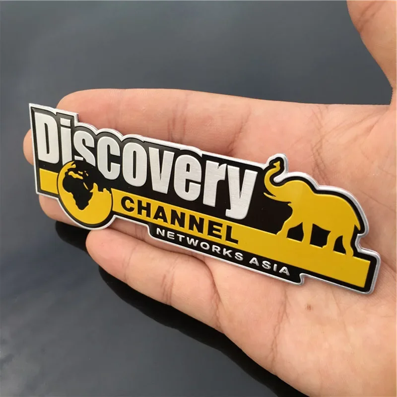 Car Styling DISCOVERY CHANNEL Emblem Badge Sticker Vehicle Truck Car Body Decal Networks ASIA 3D Sticker Auto Accessories - view 2