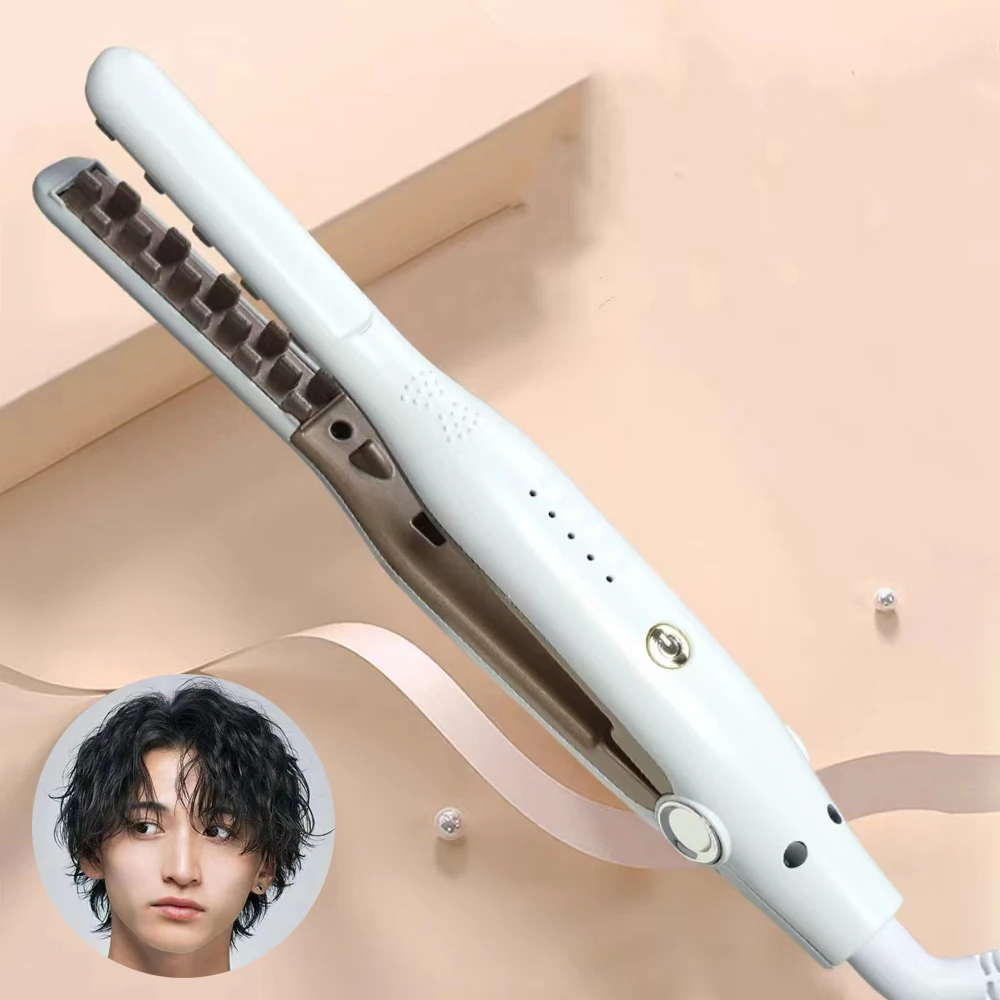 3D Grid Hair Crimper Iron Volumizer Ceramic Professional Hair Fluffy ondulato bigodino Flat Iron Corn Hair Splint