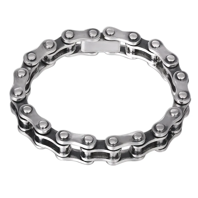 Real 925 Sterling Silver Bracelet Men's Punk Car Link Chain 10mm/14mm Male's Bracelets