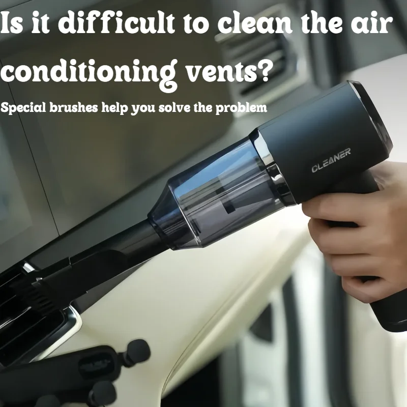 เครื่องดูดฝุ่นไร้สาย, เครื่องดูดฝุ่นแบบพกพาไร้สาย, เหมาะสำหรับใช้ทั้งในรถยนต์และในบ้าน, พร้อมหัวแปรงหลากหลายแบบ