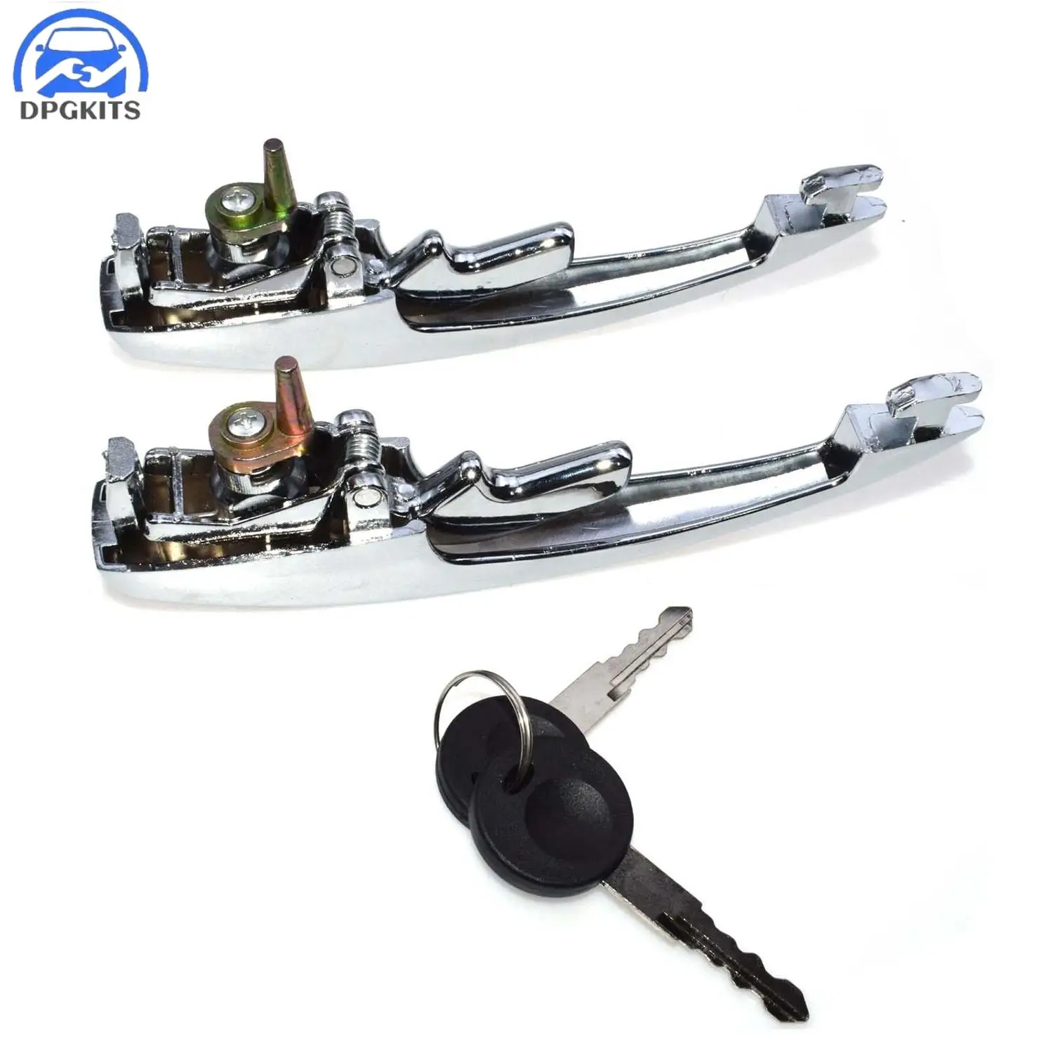 

DPGKITS 5Pcs Door Handle Kit ‎Key Lock Set Hood Lock Door Lock Door Handle For VW Super Beetle VW KAEFER 113837205M 113898205M