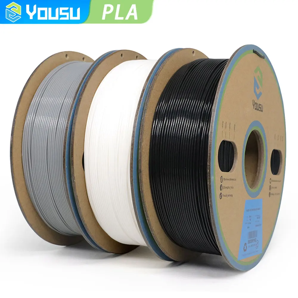 

YouSu FDM 3D Printer Filament PLA 1.75mm Accuracy +/-0.03mm 1KG 3D Printing Pen Material High Rrecision Fit Most 3D Printers