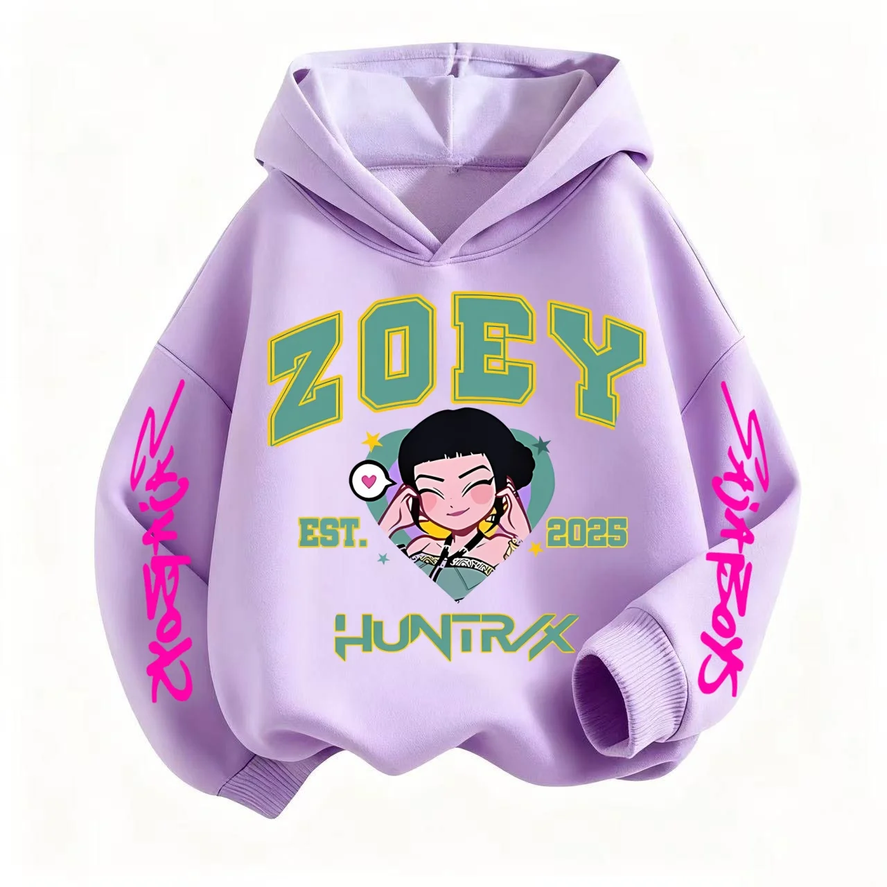 كرنفال مريح! K-POP: سترة بقلنسوة للهالوين من Demon Hunters: تصميم كرتوني لطيف، سويت شيرت للأطفال لجميع الجنس يأخذ العالم بواسطة Storm