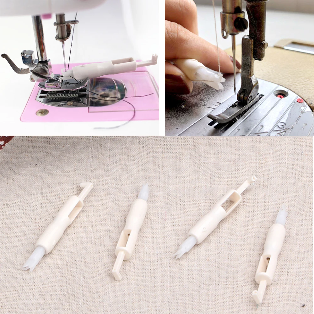 Tesoura de costura rápida, trocador de agulha, fácil, automática, máquina de bordado, segurar agulhas, acessórios de inserção, ferramentas