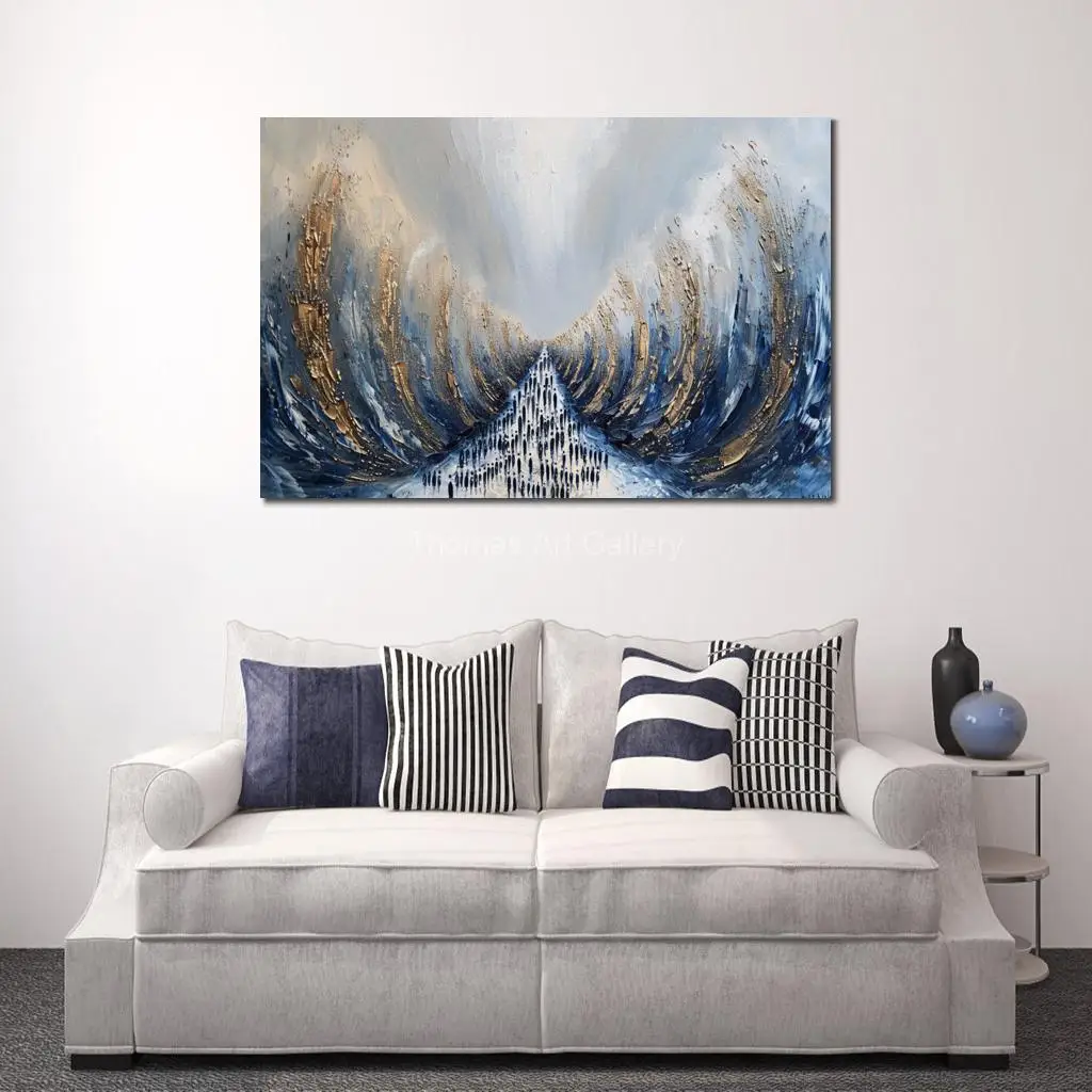 Judaica – toile murale imprimée HD Miracle séparation de la mer, affiche imprimée, image moderne, décor juif pour salle à manger, cadeau Hashanah
