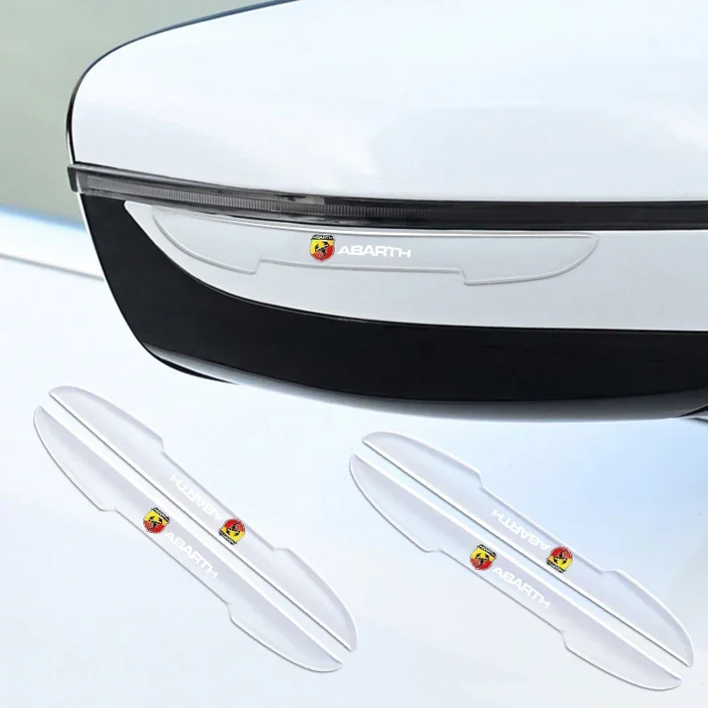 Side Edge Protection Guards Rear View Mirror Cover Protection Strip For Fiat Abarth 595 Abarth 500 Abarth 124 Spider Accessories