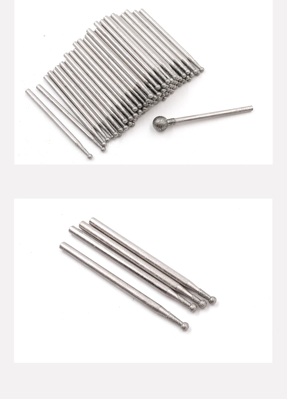 Professionelle Präzisions-Diamantschleifbits - 3mm Schaft Rotationswerkzeug-Zubehör zum Schnitzen, Polieren & Gravieren – Detail 6