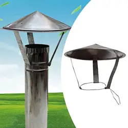 1 Pcs Chimney Rainproof Durable Exhaust Pipe Rain Hat Pipe Hat Weatherproof Chimney Cover for Farmhouse Stove