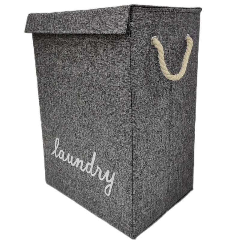 

Oversized Fabric with Lid Dirty Clothes Basket Foldable Dirty Laundry Home Dormitory Underwear Storage Basket Toilet Storage Bas