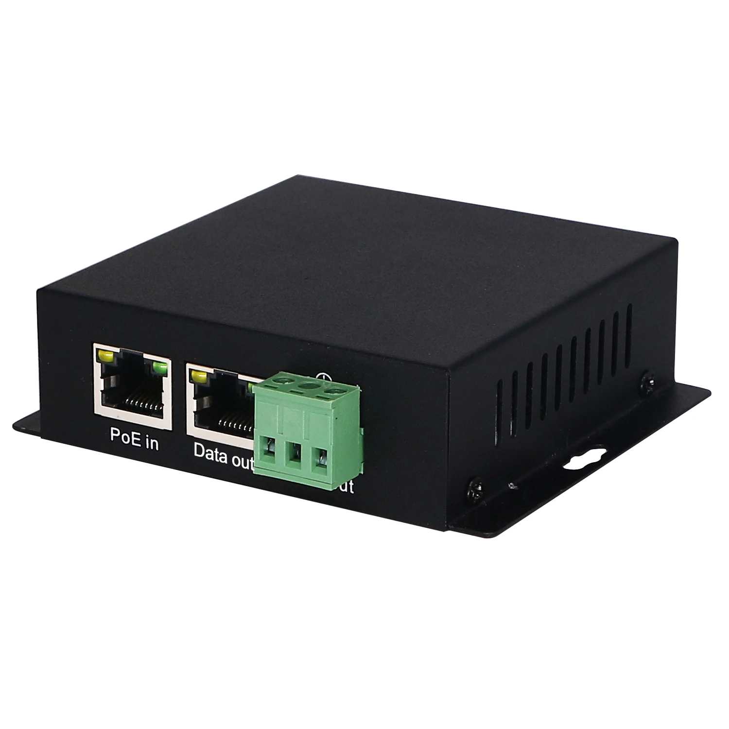 مقسم POE مثبت على الحائط 30/60/90 وات 12 فولت أو 24 فولت تيار مستمر مخرج 2500 ميجابت في الثانية