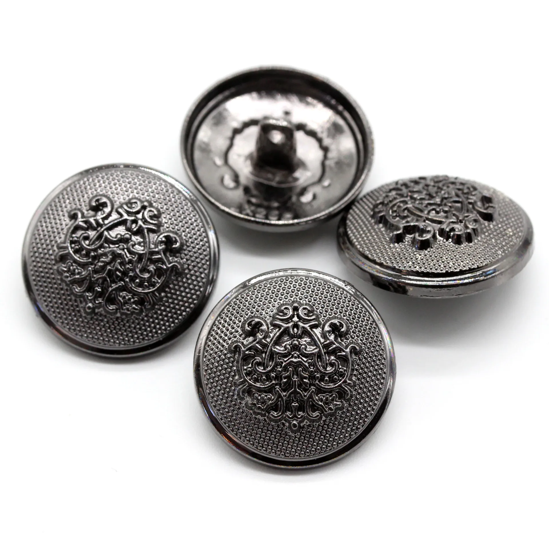 20PCS Metal British Badge Buttons Sewing Men's Women's Coat Suit Shirt Simple Hand Stitched Buttons