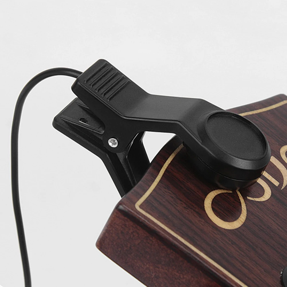 Guitar Pickup Professional Clip On Microphone Guitar Pickup for Violin Banjo Mandolin Ukulele Sax Flute Musical Instrument Tool