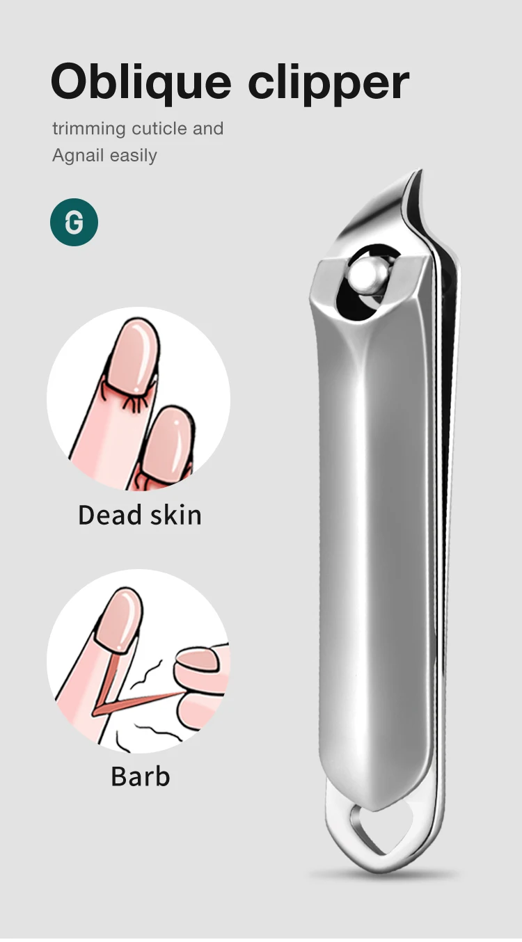 MR.GREEN Nagelknipser aus Edelstahl, minimalistische Ästhetik, Fingernagelschneider, Nagelschere, Maniküre-Werkzeuge, Nagelfeile – Detail 8