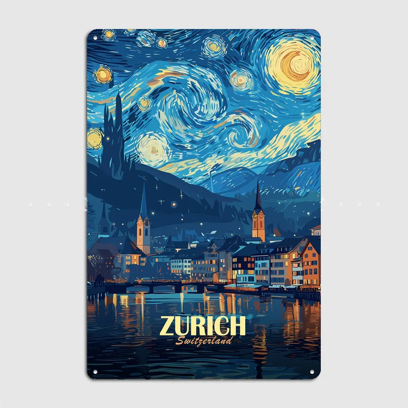 Zuryk, Szwajcaria, Plakat Podr – Home Decor Zurich recenzja i cena